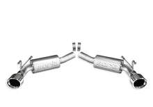 Load image into Gallery viewer, Borla catback exhaust rear section for 2010 Camaro SS 6.2L V8, with aggressive ATAK muffler design and chrome finish.