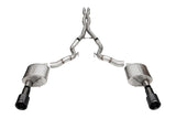 Corsa 2024 Ford Mustang GT Convertible 3in Sport Cat-Back Exhaust - 4.5in Black Carbon Fiber Tips