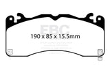EBC 2015+ Ford Mustang (6th Gen) 2.3L Turbo (GT Package) Ultimax2 Front Brake Pads