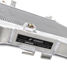 Load image into Gallery viewer, Mishimoto 2024+ Ford Mustang V8/2.3L aluminum radiator, performance cooling system, installed in engine bay, close-up view