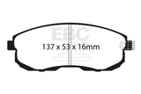 EBC 02-03 Infiniti G20 2.0 Ultimax2 Front Brake Pads