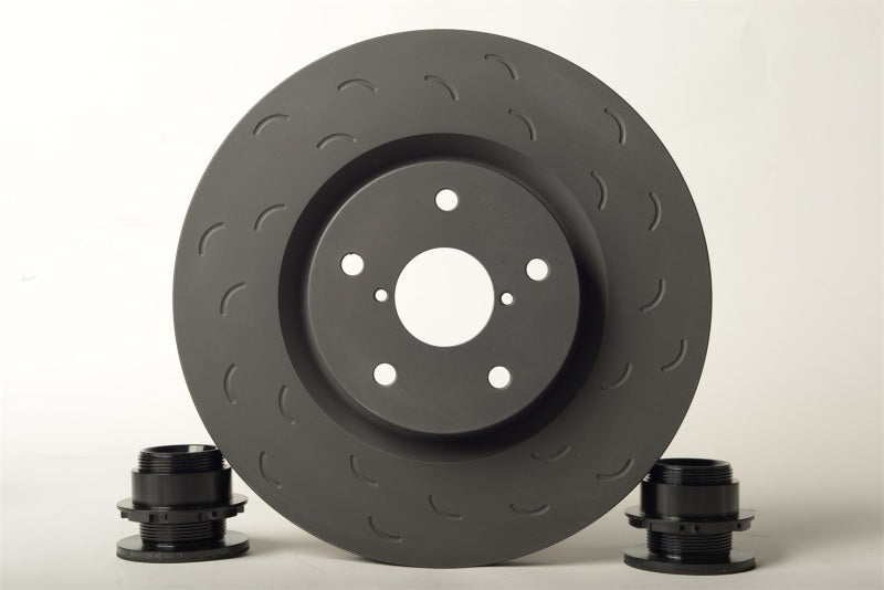 Hawk Performance Mazda Miata rear brake rotors with slotted design, 10.85-inch diameter for improved braking performance.