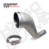 Diamond Eye KIT 4in Downpipe HX40 TURBO-DIRECT FLANGE W/ V-Band CLAMP AL DODGE 94-02