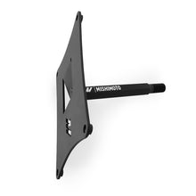 Load image into Gallery viewer, Mishimoto license plate relocation kit for 2022+ Subaru WRX, showing the metal brackets and hardware for mounting the plate.
