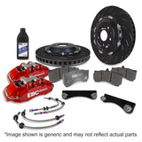 EBC Racing 13-19 Volkswagen Golf GTI Red 6 Piston Apollo Calipers 355mm Rotors Front Big Brake Kit