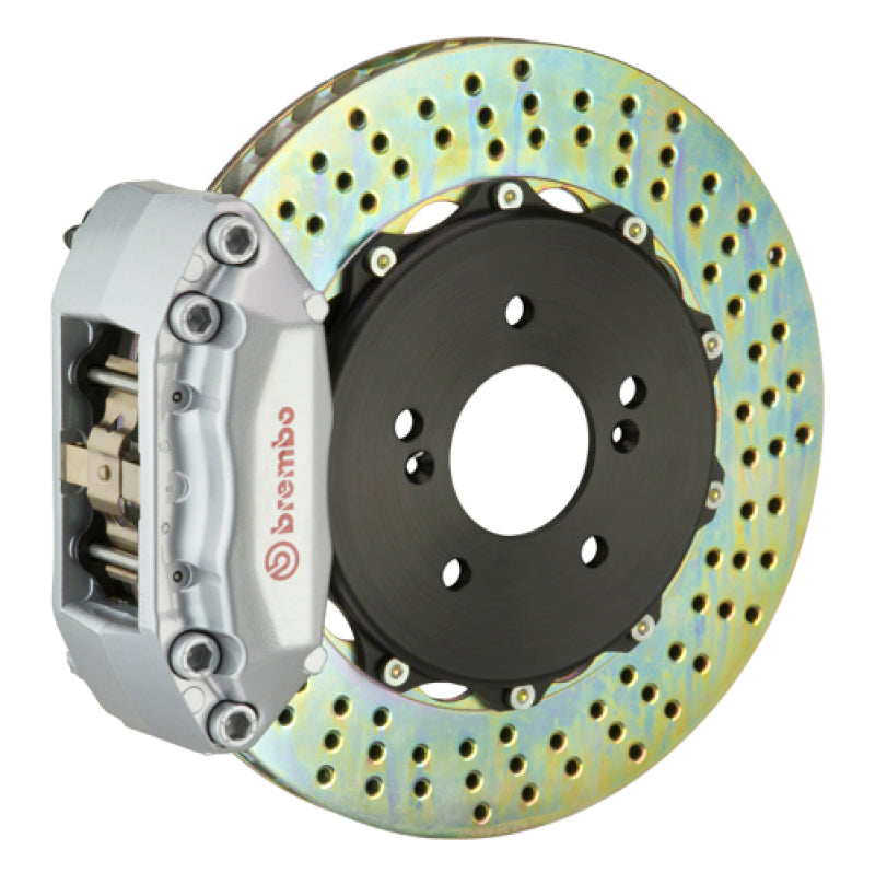 Brembo 16+ Miata MX-5 ND front GT performance brake kit with 4-piston cast drilled black 328x28mm two-piece rotors