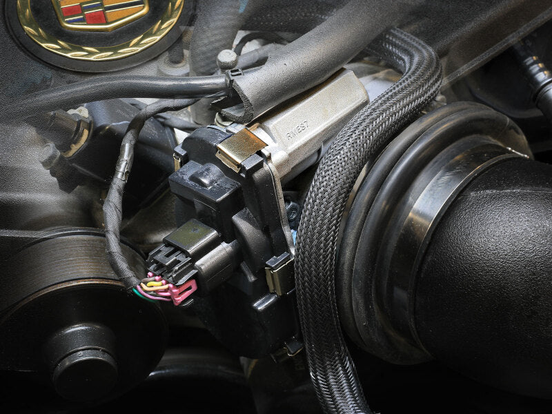aFe POWER 09-13 Chevrolet Silverado 1500 V8 5.3L/6.2L 92mm throttle body showing the metal component with brand markings and mounting points.