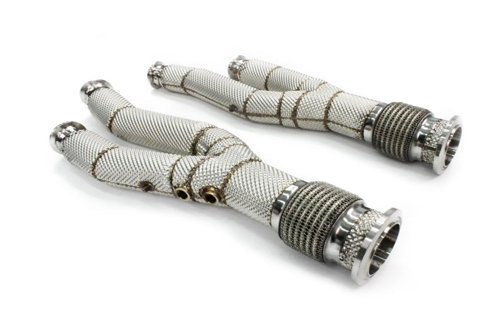 P1Spec Lamborghini LP740/LP750 Downpipe Catless with Heatshield