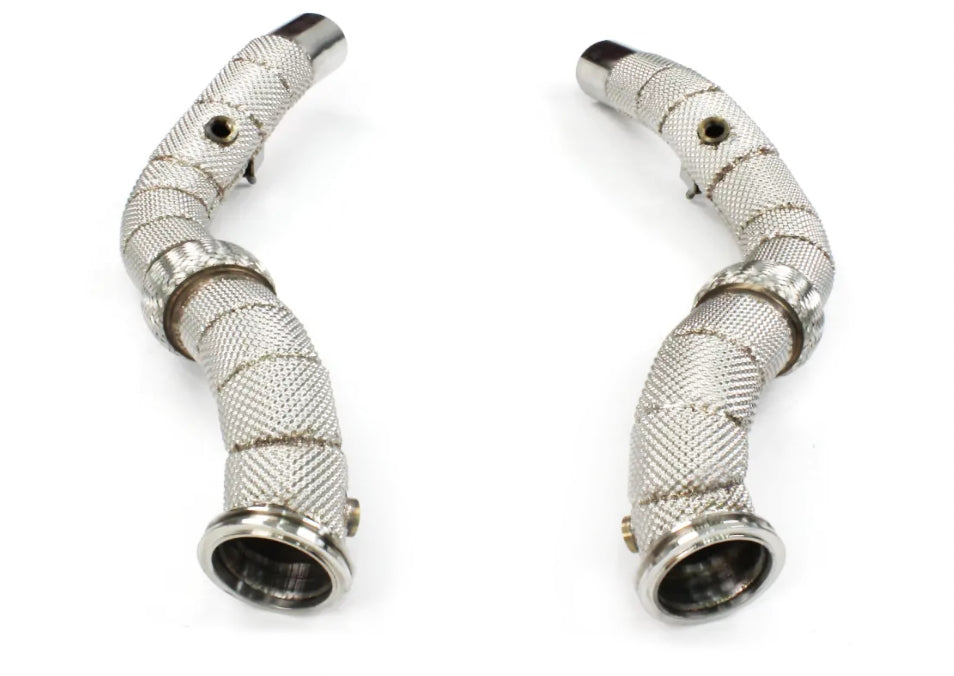 P1Spec Maserati Ghibli 2014-2017 3.0T Downpipe 200 Cells Catted with Heatshield