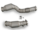 P1Spec BMW M2C 2018 3.0T Downpipe 200 Cells Catted with Heatshield