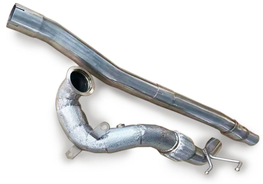 P1Spec Volkswagen 8 GTI 2.0T Downpipe Catless with Heatshield