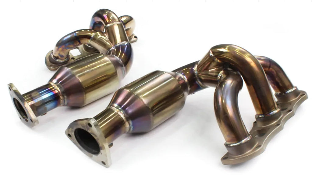 P1Spec Porsche 911/991.1 2012-2015 3.4/3.8 Downpipe 200 Cells Catted with Heatshield