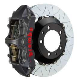 Brembo 20+ Corvette C8/C8 Z51 GTS front brake kit with black slotted 6-piston cast 380x32mm rotor for high-performance stopping