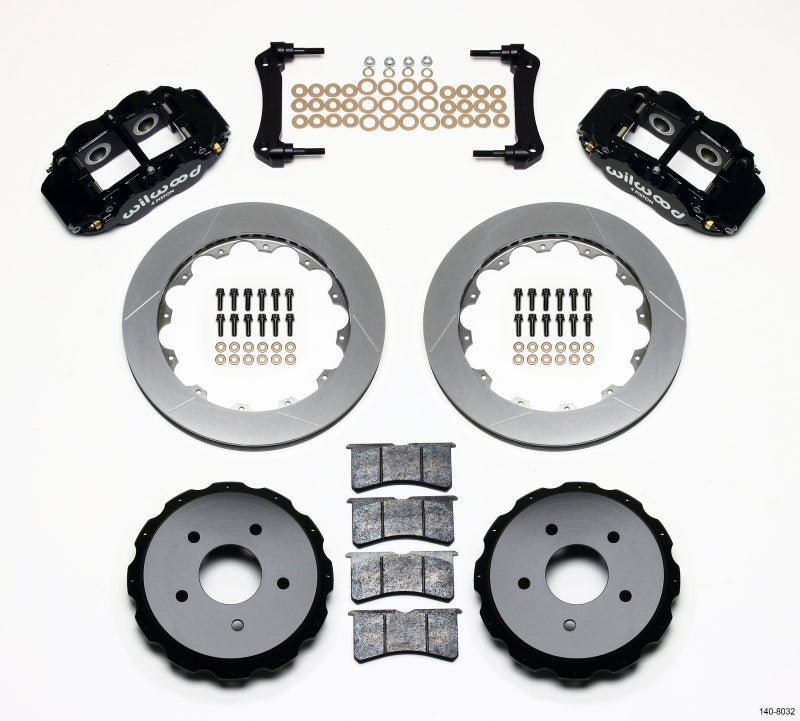 Wilwood Narrow Superlite 4R rear big brake kit with 12.88-inch rotors on a 97-04 Corvette C5/Z06, showing the brake calipers and rotors.