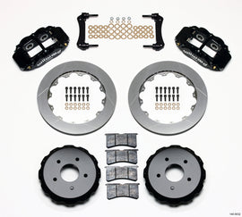 Wilwood Narrow Superlite 4R rear big brake kit with 12.88-inch rotors on a 97-04 Corvette C5/Z06, showing the brake calipers and rotors.