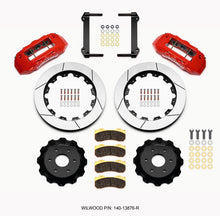 Load image into Gallery viewer, Wilwood TX6R front big brake kit in red with 16-inch rotors for 1999-2014 GM trucks and SUVs 1500 series, shown installed.