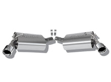 Load image into Gallery viewer, Borla axle back exhaust for 2010 Camaro 3.6L V6, rear section, with polished stainless steel tips and dual exhaust outlets.