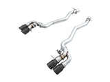 AWE Tuning 18-19 BMW M5 (F90) 4.4T AWD SwitchPath Axle-Back Exhaust - Diamond Black Tips