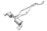 AWE Tuning 2020 Toyota Supra A90 Resonated Touring Edition Exhaust - 5in Chrome Silver Tips
