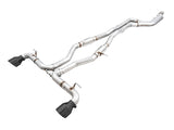 AWE Tuning 2020 Toyota Supra A90 Resonated Track Edition Exhaust - 5in Diamond Black Tips