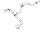 AWE Tuning 2022 VW GTI MK8 Touring Edition Exhaust - Chrome Silver Tips