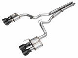AWE 2024 Ford Mustang Dark Horse S650 RWD SwitchPath Cat-Back Exhaust w/ Quad Diamond Black Tips