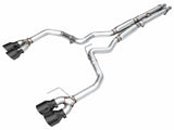 AWE 2024 Ford Mustang Dark Horse S650 RWD Track Edition Cat-Back Exhaust w/ Quad Diamond Black Tips