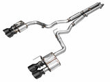 AWE 2024 Ford Mustang GT Fastback S650 RWD SwitchPath Cat-Back Exhaust w/ Quad Diamond Black Tips