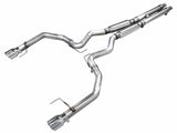 AWE 2024 Ford Mustang GT Fastback S650 RWD Track Edition Cat-Back Exhaust w/ Dual Chrome Silver Tips