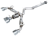 AWE Tuning 23-24 Toyota GR Corolla Track Edition Cat-Back Exhaust - Chrome Silver Tips