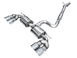 AWE Tuning MK8 Volkswagen Golf R 3in Touring Edition Quad Exhaust - Chrome Silver Tips