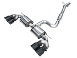 AWE Tuning MK8 Volkswagen Golf R 3in Touring Edition Quad Exhaust - Diamond Black Tips