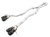 AWE Tuning Track Edition Cat-Back Exhaust for BMW G8X M3/M4 - Diamond Black Tips