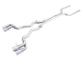AWE Tuning 18-19 BMW M5 (F90) 4.4T AWD Cat-Back Exhaust - Track Edition (Chrome Silver Tips)