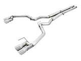 AWE Tuning 2018+ Ford Mustang GT (S550) Cat-Back Exhaust - Track Edition (Quad Chrome Silver Tips)