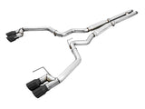 AWE Tuning 2018+ Ford Mustang GT (S550) Cat-Back Exhaust - Track Edition (Quad Diamond Black Tips)