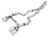 AWE Tuning BMW F8X M3/M4 Track Edition Cat-Back Exhaust - Chrome Silver Tips