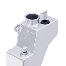 Load image into Gallery viewer, Mishimoto polished aluminum coolant overflow tank for 2008+ Subaru WRX and STI, showing a shiny, smooth aluminum reservoir with mounting brackets.