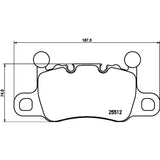Brembo 20-21 Porsche 911/Panamera/Cayman/718 Cayman/718 Spyder Rear Low-Met Brake Pad
