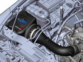 aFe Momentum GT Pro 5R Cold Air Intake System for 2015-2017 GM SUV V8 5.3L/6.2L engine, showing the intake components and filter.