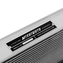 Load image into Gallery viewer, Mishimoto aluminum radiator for 1990-1996 Nissan 300ZX Turbo, front view showing cooling fins and mounting points