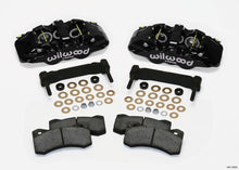 Load image into Gallery viewer, Wilwood AERO6 front brake caliper and bracket kit in black for 97-13 Corvette C5/C6 with OEM HD/Z51 rotors, big brake upgrade.