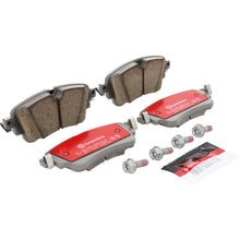 Load image into Gallery viewer, Brembo OE ceramic rear brake pads for Audi A4 B9 and A5 models, showcasing the brake pad design and packaging.