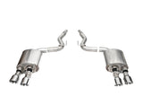 Corsa 24+ Ford Mustang Dark Horse 5.0L 3in Dual Rear Exit Axle-Back w/Twin 4.5in Polish Slash Tips