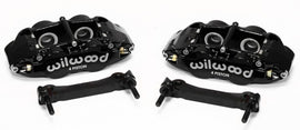 Wilwood Narrow Superlite 4R rear caliper and bracket kit in black for 97-13 C5/C6 Corvette with OEM rotors, big brake upgrade