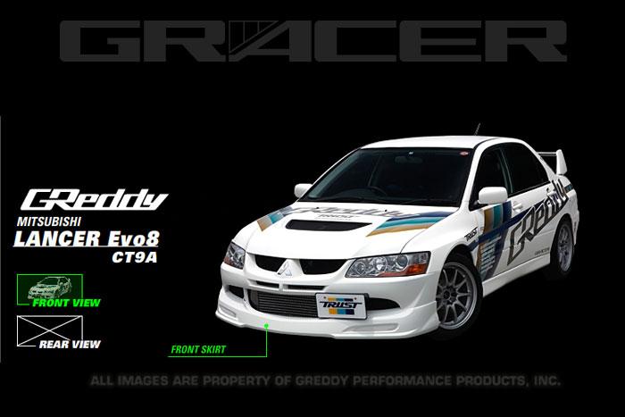 GReddy 03-05 Mitsubishi Evolution VIII Urethane Front Lip Spoiler  **Must Ask/Call to Order**