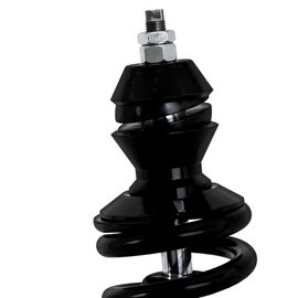 QA1 97-13 GM Corvette double adjustable front coilover shocks with 950lb/in spring, showing the black coilover assembly.