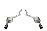 Corsa 24+ Ford Mustang GT Sport Axle-Back Dual Rear Exit with 4.5in Black PVD Straight Cut Tips