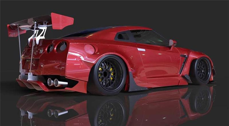 GReddy Rocket Bunny R35 V2 Front Splitter Plate