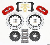 Wilwood AERO6 Front Hat Kit 15.00 Drilled Red 97-04 Corvette C5/Z06 05-13 C6